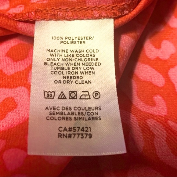 ANN TAYLOR CHEETAH PRINT BLOUSE SIZE X SMALL - Picture 9 of 9